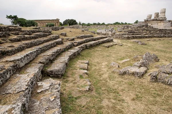 Ruiny Paestum, Włochy — Zdjęcie stockowe