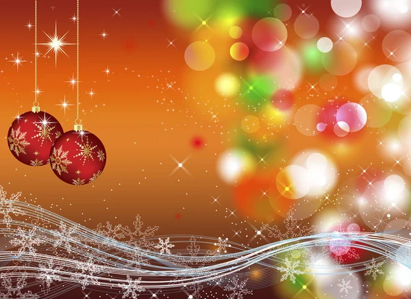 Jul bakgrund med gnistrar och lampor — Stockfoto