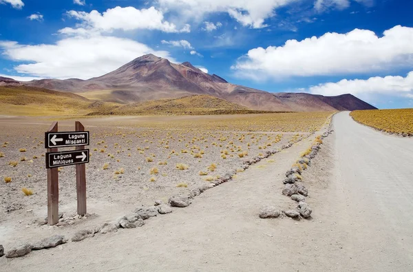 Krajobraz pustyni Atacama, Chile — Zdjęcie stockowe