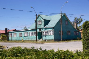 Geleneksel ev Chiloe, Şili