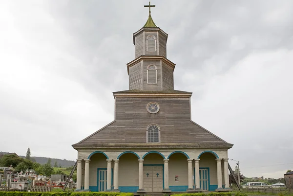 Templom Nercon, Chiloe Island, Chile — Stock Fotó