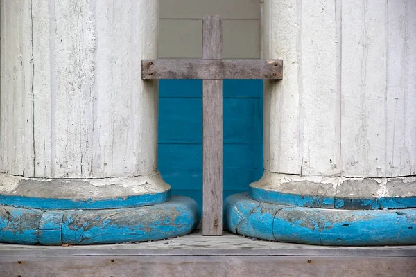 Kyrkan av Nercon, ön Chiloe, Chile — Stockfoto