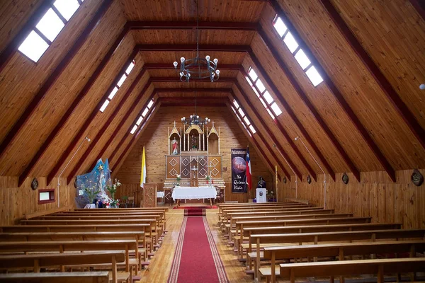 Igreja no Curaco de Velez, Ilha Quinchao, Chile — Fotografia de Stock