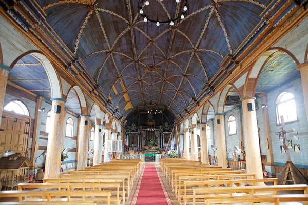 Igreja de Santa Maria de Loreto em Achao, Quinchao Island, Chile — Fotografia de Stock