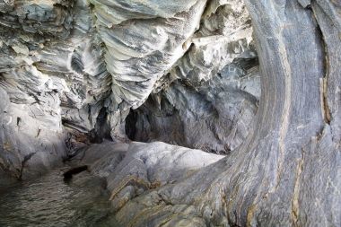 Mağaralar genel Carrera Gölü, Patagonia, Şili