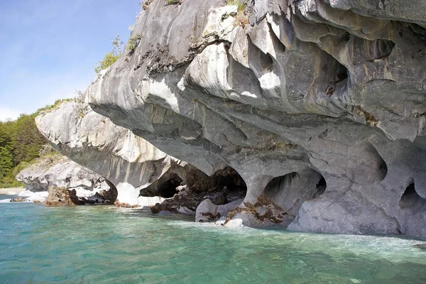 Mağaralar genel Carrera Gölü, Patagonia, Şili