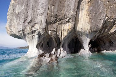 Mermer Katedrali genel Carrera Gölü, Patagonia, Şili