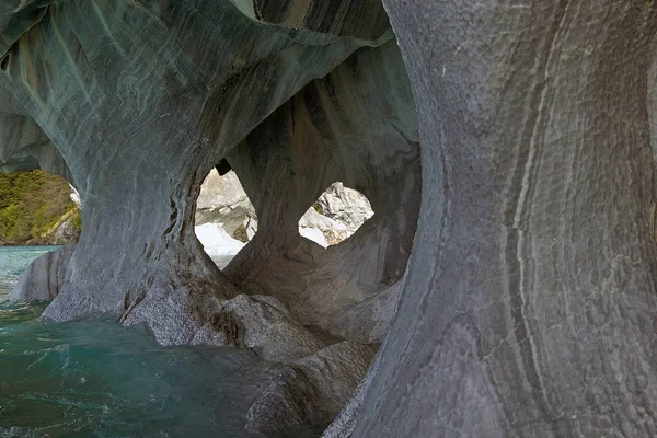 Cathédrale de marbre au Lac Général Carrera, Patagonie, Chili — Photo