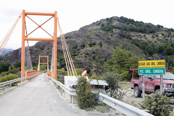 Γέφυρα κατά μήκος της Carretera Austral, Παταγονία της Χιλής — Φωτογραφία Αρχείου