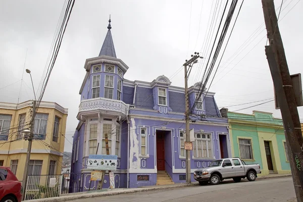 Дом в Вальпараисо, Чили — стоковое фото