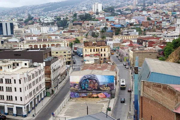 Murales στο Valparaiso, Χιλή — Φωτογραφία Αρχείου