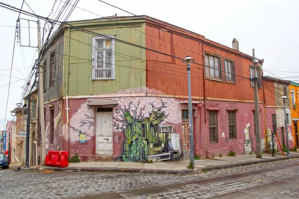 Murales w Valparaiso, Chile — Zdjęcie stockowe