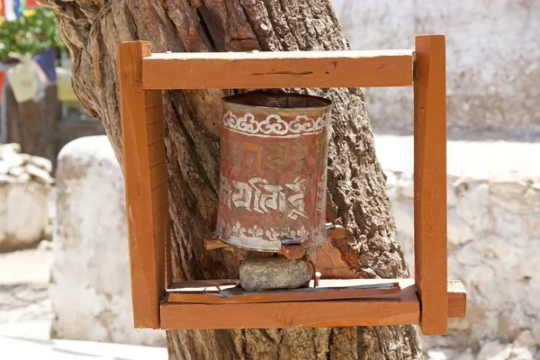 Prayer wheel at the Alchi Monastery, Ladakh, India — Stock Photo, Image