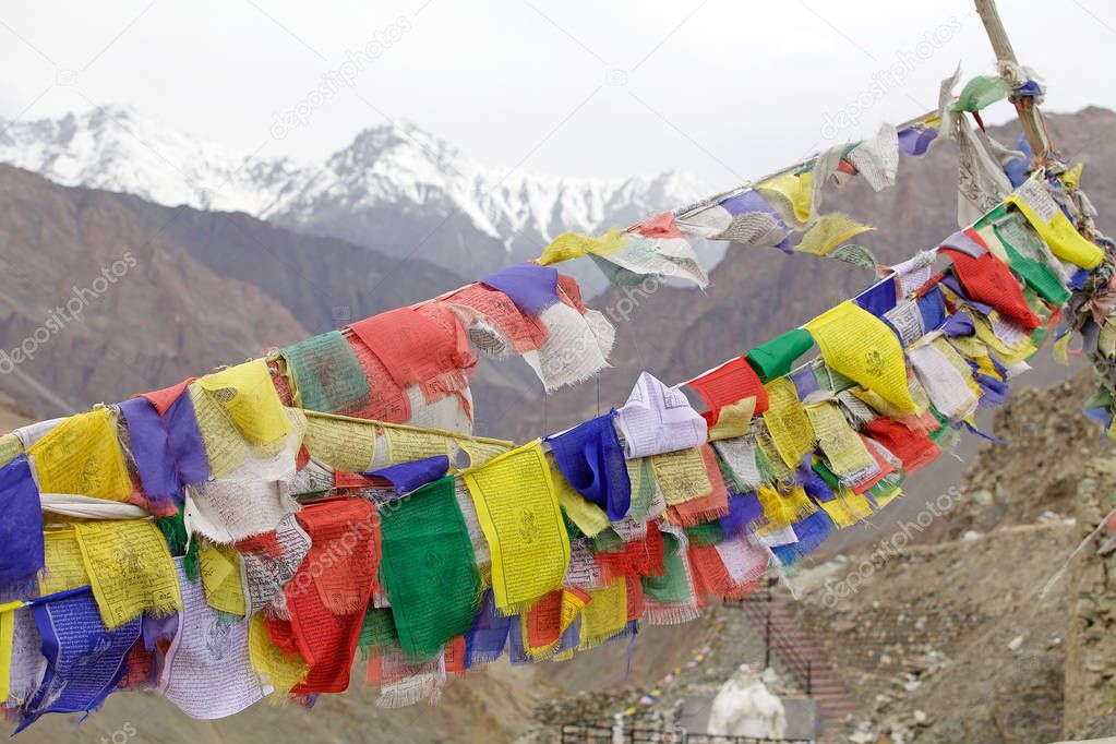 Prayer flags in Ladakh, India