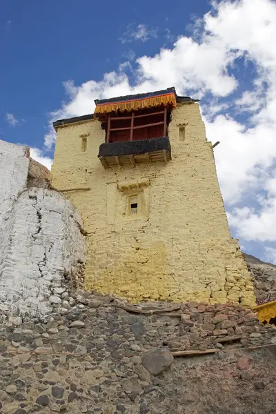 Mosteiro Diskit em Nubra Valley, Ladakh, Índia — Fotografia de Stock