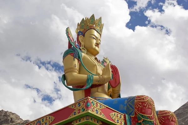 Statue of Buddha near Diskit Monastery in Nubra Valley, Ladakh, India — Stock Photo, Image