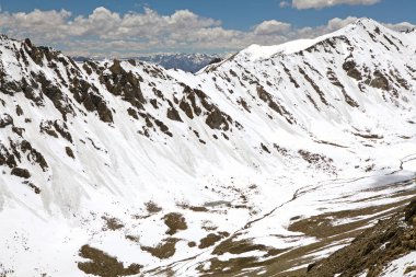Dağ Khardung Pass, Ladakh, Hindistan dan