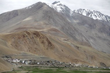 Karzok Köyü teknik destek Moriri göle Ladakh, Hindistan