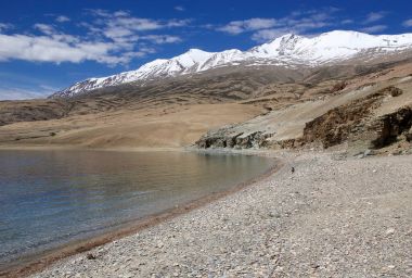 Teknik destek Moriri Gölü Ladakh, Hindistan