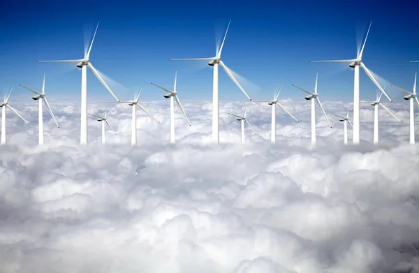 Wind power station — Stock Photo, Image