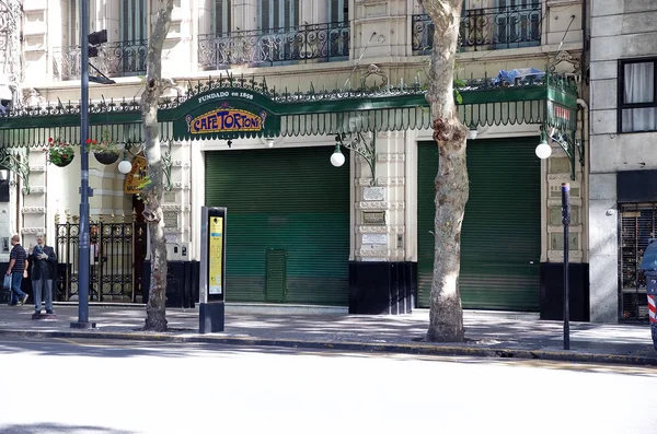 Cafés e lojas de café em Buenos Aires, Argentina — Fotografia de Stock