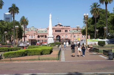 The Casa Rosada in Plaza de Mayo, Buenos Aires, Argentina clipart