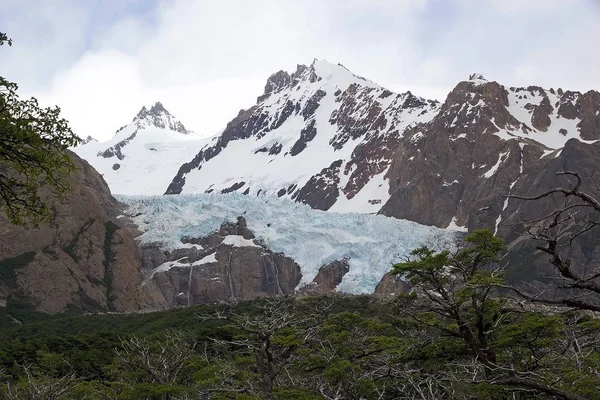 Glaciar Piedras Blancas en el Parque Nacional Los Glaciares, Argentina — Foto de Stock