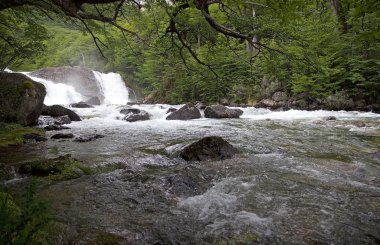 Salto Argentino, a waterfall near El Chalten, Argentina