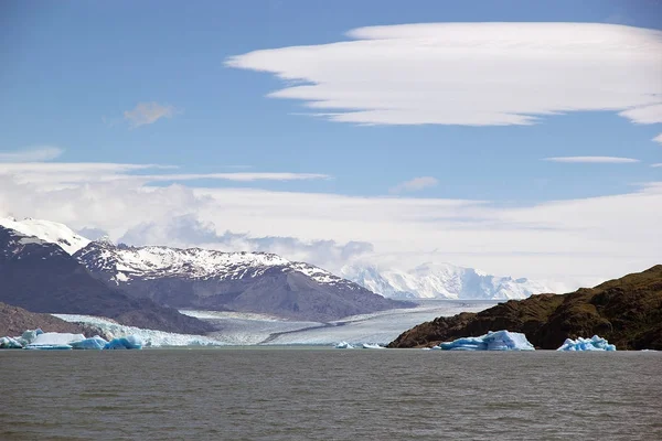Upsala gletsjer in het Argentino Lake, Argentinië — Stockfoto