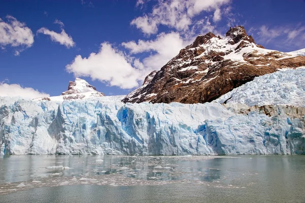 Pohled na ledovec Spegazzini z argentinského jezera, Argentina Royalty Free Stock Fotografie