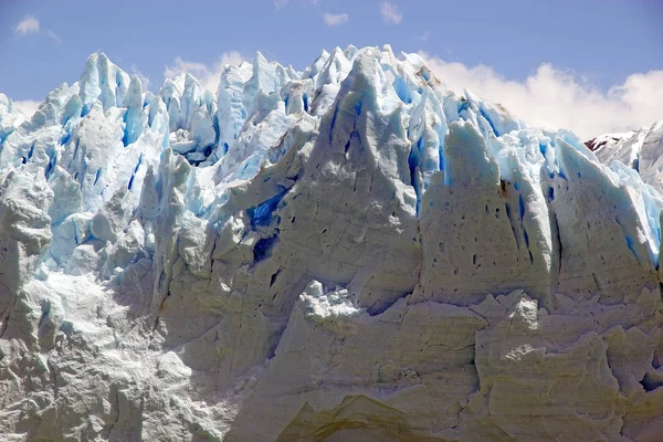 Perito Moreno gleccser kilátás-a Brazo Rico-ban Patagóniában, Argentínában az Argentino-tóra — Stock Fotó