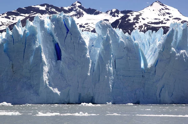 Perito Moreno Glacier pohled z Brazo Rico v jezera Argentino Patagonie, Argentina — Stock fotografie