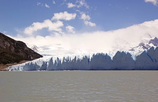 Glaciären Perito Moreno vy Brazo Rico i sjön Argentino i Patagonien, Argentina — Stockfoto
