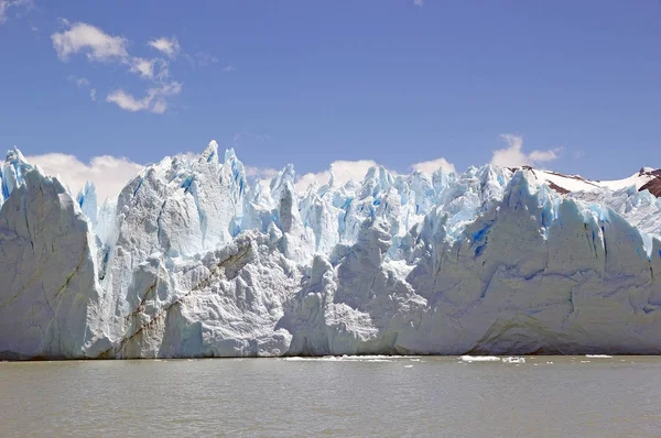 Perito Moreno Glacier pohled z Brazo Rico v jezera Argentino Patagonie, Argentina — Stock fotografie