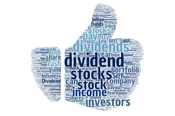 Befektető szófelhő — Stock Fotó