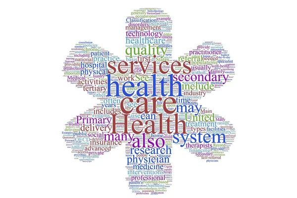 Health care word cloud — Stock Photo, Image