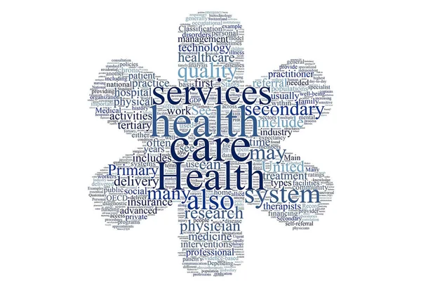 Health care word cloud — Stock Photo, Image