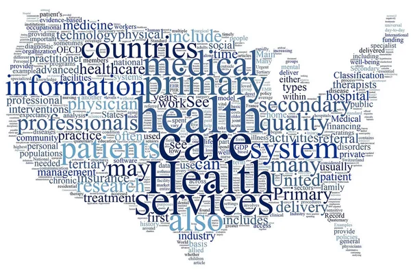 Health care word cloud — Stock Photo, Image