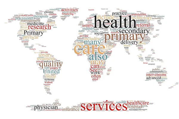 Health care word cloud — Stock Photo, Image