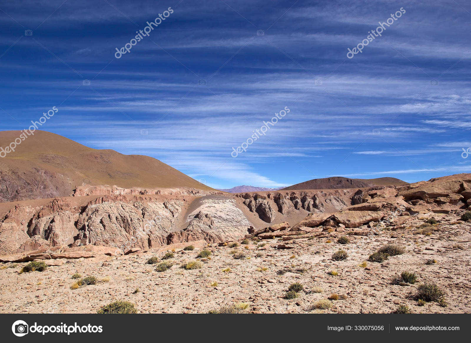 Landscape in the Puna de Atacama, Argentina Stock Photo by ©ajlber