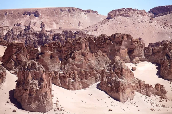 Skalní útvary v Puna de Atacama, Argentina — Stock fotografie