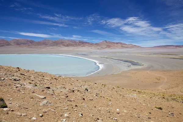 Diamond Lagoon in the Cerro Galan, a caldera in the Catamarca Province, Argentina — Stock Photo, Image