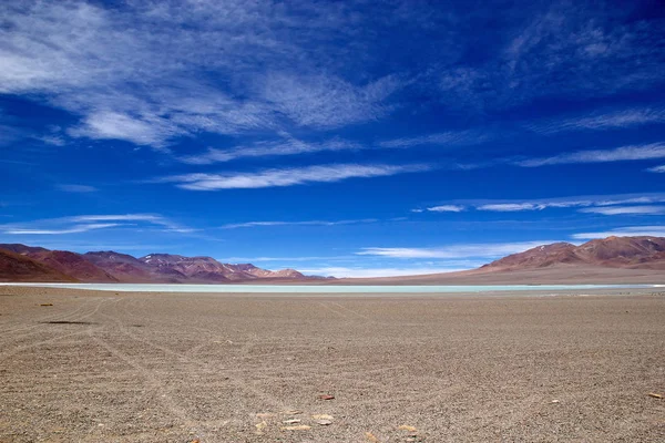 Lagoa de Diamante no Cerro Galan, uma caldeira na Província de Catamarca, Argentina — Fotografia de Stock