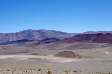 Antofalla 'lı Salar Puna de Atacama, Arjantin' de. Puna de Atacama, Şili ve Arjantin 'in kuzeyindeki And Dağları' nda bulunan kurak bir platodur. Arjantin 'in Puna bölgesi Salta, Jujuy ve Catamarca illerine genişletilmiştir.