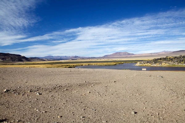 Laguna Pobliżu Pucara Alumbrera Argentyna Puna Atacama Suchy Płaskowyż Andach — Zdjęcie stockowe