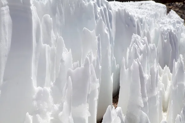 Campo Penitentes Longo Estrada Casualidad Mina Julia Puna Atacama Argentina — Fotografia de Stock