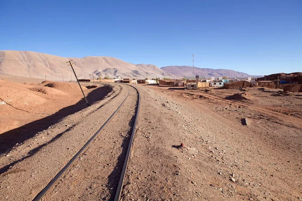 Railway Close Tolar Grande Village Salta Province Northwestern Argentina Located — Stock Photo, Image