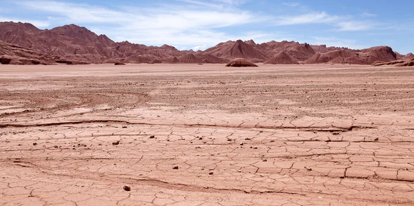 德迪斯科 魔鬼沙漠 阿根廷阿塔卡马角的风景 这是一个巨大的荒凉的地方 这红色的风景似乎来自另一个星球 — 图库照片