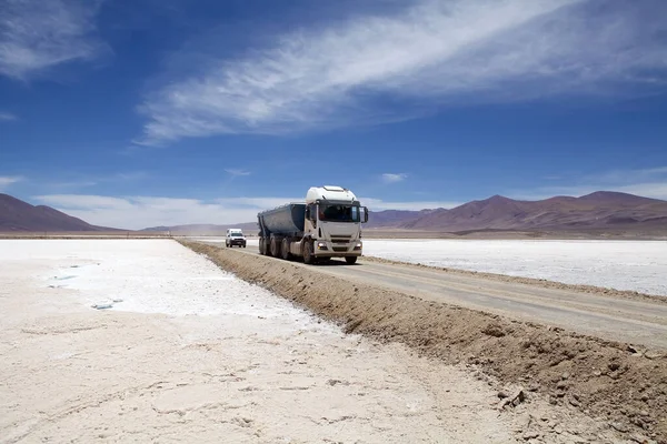 Salar Pocitos Puna Atacama Argentina Dlouhá Široká Blízko Města Stejným — Stock fotografie