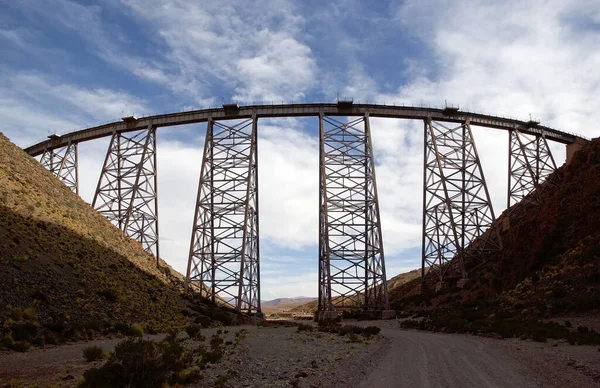 Viaducto Polvorilla Provincia Salta Puna Atacama Argentina Viaducto Está Dirigido — Foto de Stock